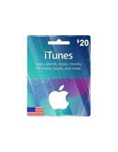  اپل گیفت کارت آیتونز 20 دلاری ا Apple iTunes Gift Card 20$