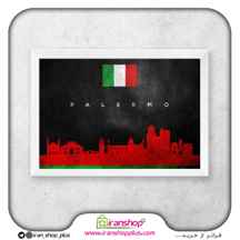  تابلو پوستر شهر پالرمو با تم World Skyline