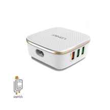  شارژر رومیزی الدینیو مدل A6704 دارای 6 پورت ا LDNIO A6704 6 Fast Charge Port Desktop Charger