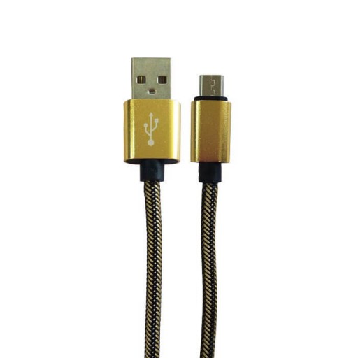  کابل شارژر تبدیل USB به MicroUSB کد 15 مشکی-زرد