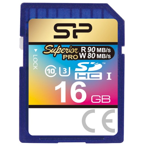  کارت حافظه سیلیکون پاور مدل SDHC Superior Pro U3 80MB/s کلاس 10 ظرفیت 16 گیگابایت