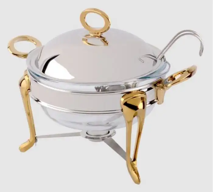  سوفله سوپ خوری بزرگ حلقه ساده طلایی یونیک UN-3830