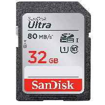  کارت حافظه سندیسک SanDisk 32GB 80mb/s 533X Ultra UHS-I SDHC