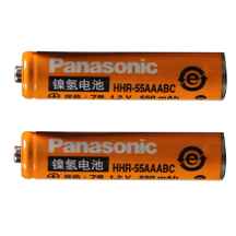 باتری نیم قلمی قابل شارژ پاناسونیک مدل HHR-55AAABC ظرفیت 550 میلی آمپر ساعت بسته 2 عددی