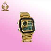  ساعت مردانه کاسیو جهان نما Casio World Time AE-1200WHD-1AVDF طلایی