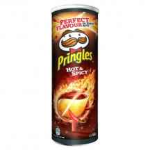  چیپس پرینگلز فلفلی تند وزن 165 گرم ا Pringles Hot & Spicy
