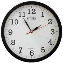 ساعت دیواری سیتیزن ساده سفید مشکی قطر ۳۳ برند سیتیزن - سفید / یکسال گارانتی ا watch