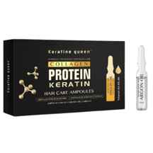  ویال مو کراتین کویین پک 10 عددی ا QUEEN protein kerayine hair care ampoules