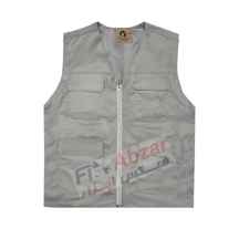  جلیقه تبلیغاتی طوسی چهار جیب سالیان ا Promotional red color Vest Model Salian