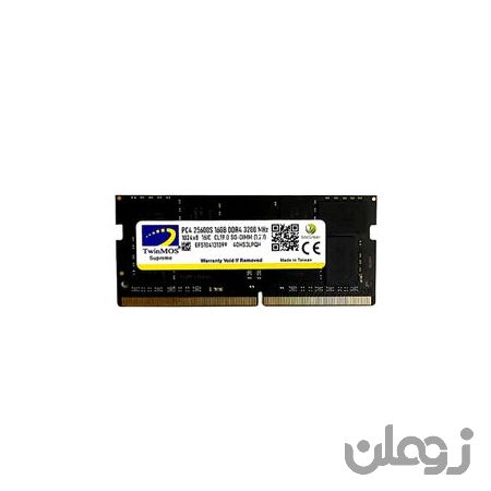  رم لپ تاپ DDR4 دو کاناله 3200 مگاهرتز CL22 توین موس ظرفیت 16 گیگابایت