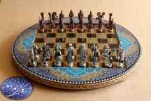 مهره شطرنج فلزی متوسط مسی