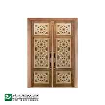  درب چوبی ورودی نمازخانه ،مسجد،اماکن متبرکه صنایع چوب ساج مدل TCG10