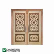  درب چوبی ورودی مسجد ،امامزاده،اماکن متبرکه سنتی صنایع چوب ساج مدل T10