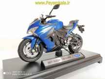  ماکت فلزی موتورسیکلت سوزوکی suzuki gsx s1000f 2017 by welly 1 18