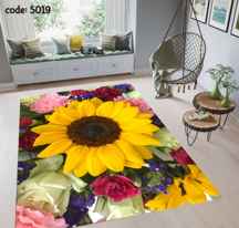 فرشینه طرح گلهای رنگی 5019