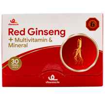  قرص رد جنسینگ پاور مولتی ویتامین و مینرال ویتامین لایف 30 عددی ا Vitamin Life Red Ginseng Power Multivitamin And Mineral 30 Tabs