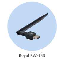  کارت شبکه و دانگل وای فای USB آنتن دار رویال مدل RW-133