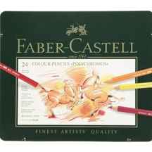  مدادرنگی24 رنگ پلی کروم فابرکاستل ا Faber-Castell Polychromos 24 Color Pencil