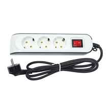 چند راهی ۳ خانه ارت دار پارت الکتریک با کابل ۱٫۸ متر مدل PE8760 ا Part Electric PE8760 Power Strip