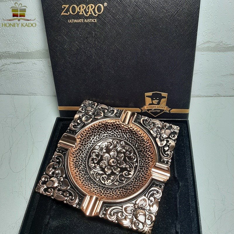  زیر سیگاری برنجی برند ZORRO مدل 102