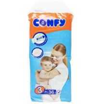  پوشک کونفی سایز سه 36 عددی ا Confy