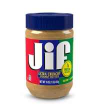  کره بادام زمینی کرانچی جیف مقدار 454 گرم Jif Crunchy Peanut Butter ا jif