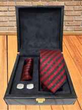  ست کراوات و دکمه سردست و پوشت مدل k3