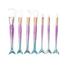  ست براش 7 عددی مدل پری دریایی 7-piece mermaid brush set