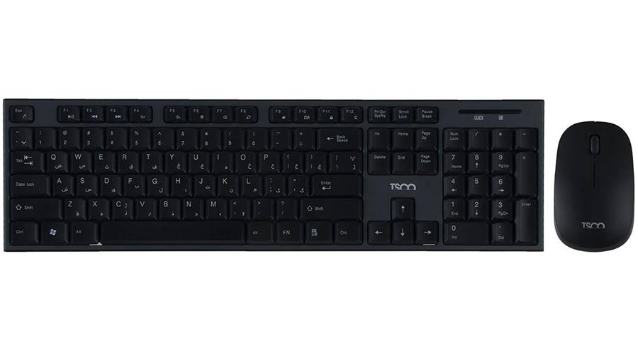  کیبورد و ماوس بی سیم تسکو مدل TKM 7020W ا TSCO TKM 7020W Wireless Keyboard and Mouse کد 306986