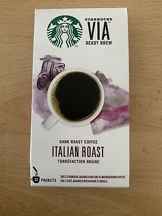 قهوه فوری ایتالیا روست استارباکس (بدون شکر) بسته 12 عددی تاریخ 09/04/2022
