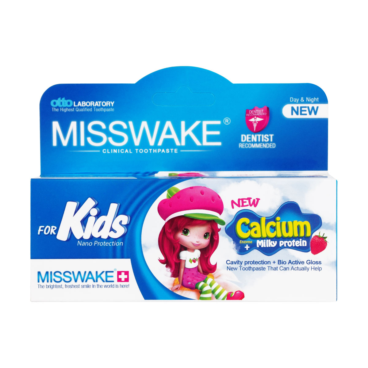  خمیر دندان کودک با طعم توت فرنگی میسویک | ۵۰ میلی لیتر |شوینده دندان ا Misswake strawberry Toothpaste For Kids - 50 ml