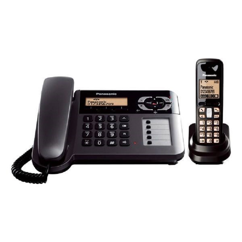  تلفن بی سیم پاناسونیک مدل KX-TG6461 ا Panasonic KX-TG6461 Corded & Cordless Telephone