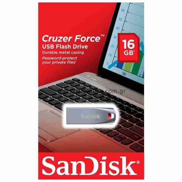  فلش مموری سن دیسک مدل Cruzer Force CZ71 ظرفیت 16 گیگابایت ا SanDisk Cruzer Force CZ71 Flash Memory -16GB