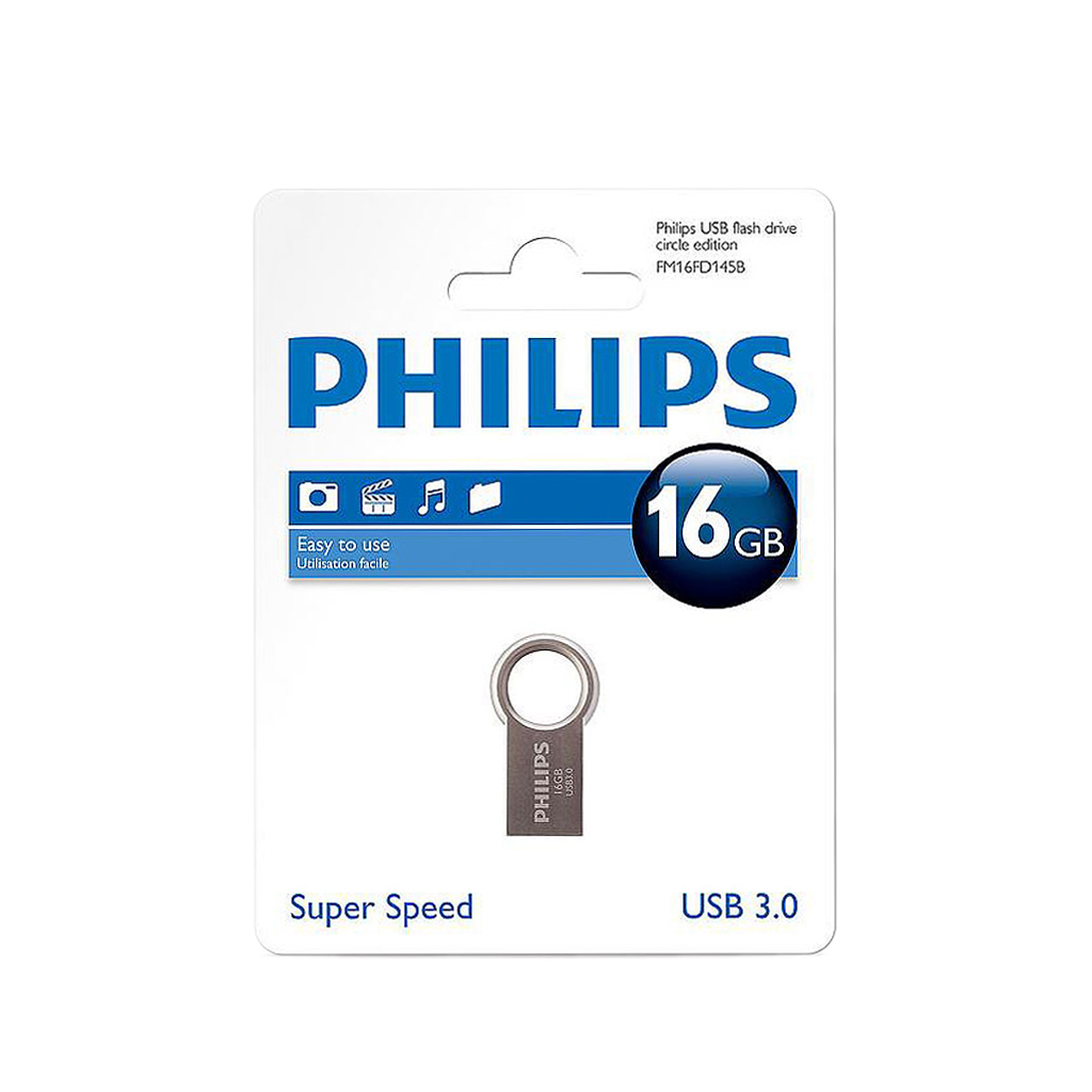  فلش مموری USB 3.0 فیلیپس مدل Circle ظرفیت 16 گیگابایت ا Philips Circle 16GB USB 3.0 Flash Memory
