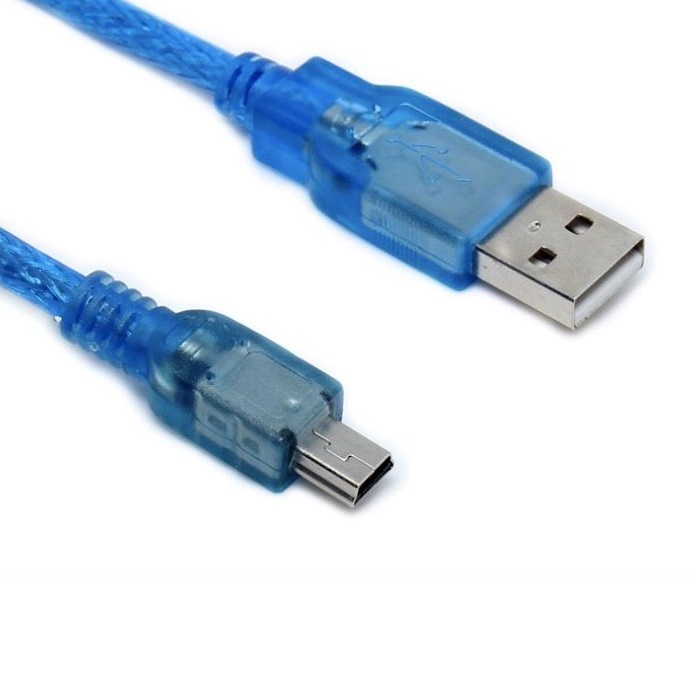 کابل تبدیل USB به Mini USB دی نت ۵ پین (ذوزنقه) مدل Mini USB Cable به طول ۳۰ سانتی متر