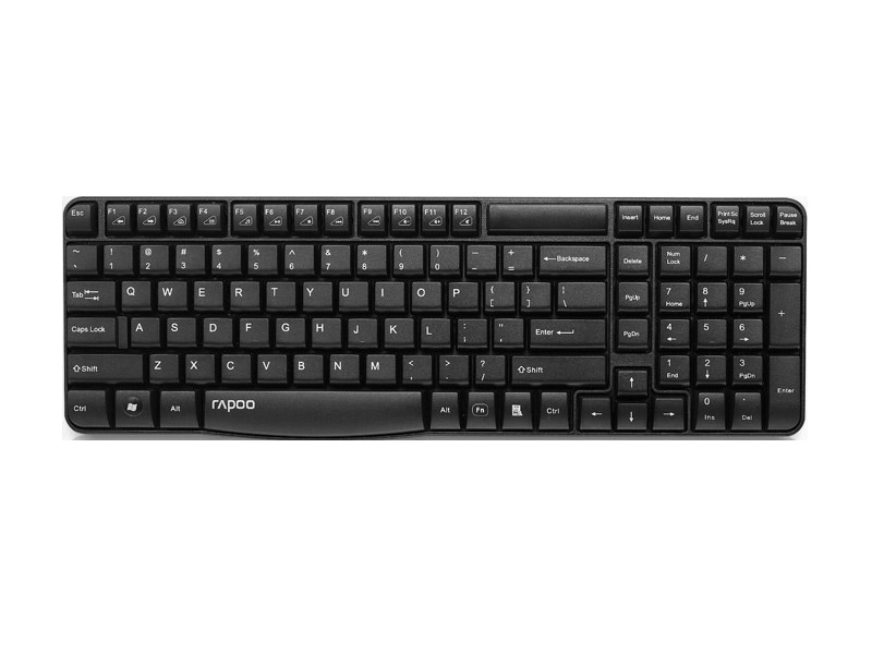  کیبورد بی‌سیم رپو مدل E1050 به همراه حروف فارسی ا Rapoo E1050 Wireless Keyboard With Persian Letters