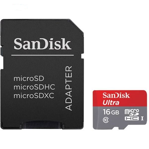  کارت حافظه microSDHC سن دیسک مدل Ultra کلاس 10(بدون پک)
