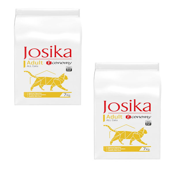  غذای خشک گربه ژوسیکا مدل اکونومی وزن 7 کیلوگرم بسته دو عددی