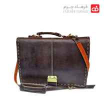  کیف اداری زیر بند سه رمز چرم طبیعی تبریز