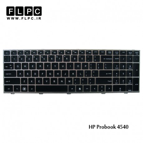  کیبورد لپ تاپ اچ پی HP Probook 4540 Laptop Keyboard مشکی-با فریم نوک مدادی