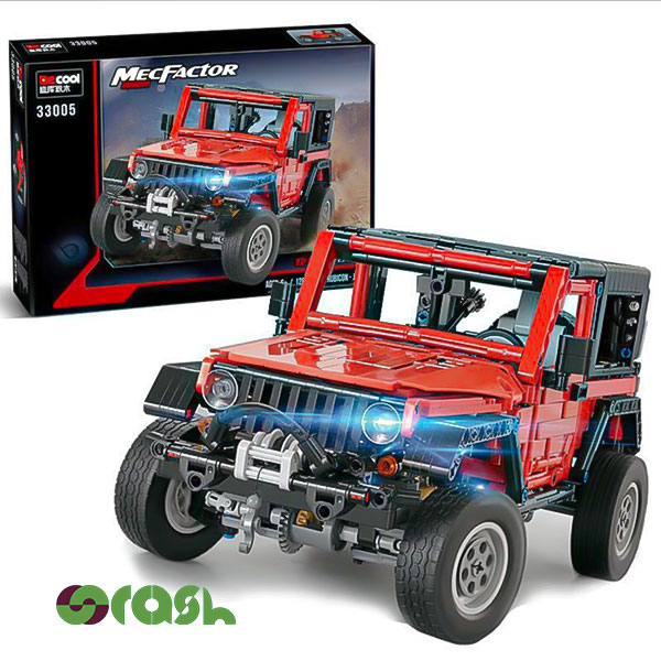  اسباب بازی ساختنی لگو ماشین جیپ مدل rubicon -jeep کد 33005 (1287 تکه پازل )