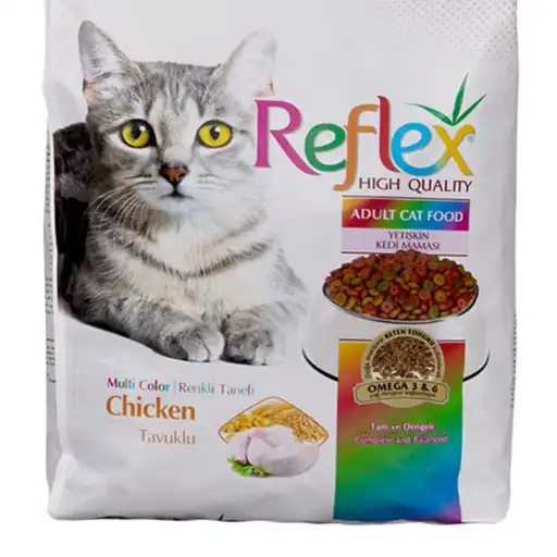 غذای گربه بالغ رفلکس مولتی کالر مرغ (15 کیلوگرم)