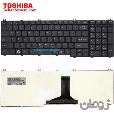  کیبورد لپ تاپ Toshiba مدل Satellite C660