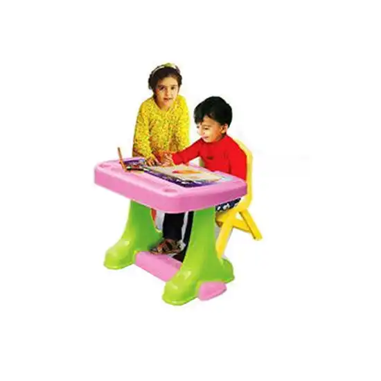  میز تحریر و صندلی سبز رنگ کودک مانی