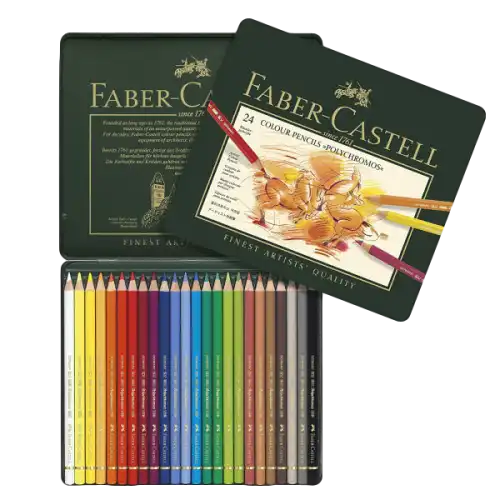 مداد رنگی پلی کروم فابرکاستل ۲۴ رنگ مدل polychromo