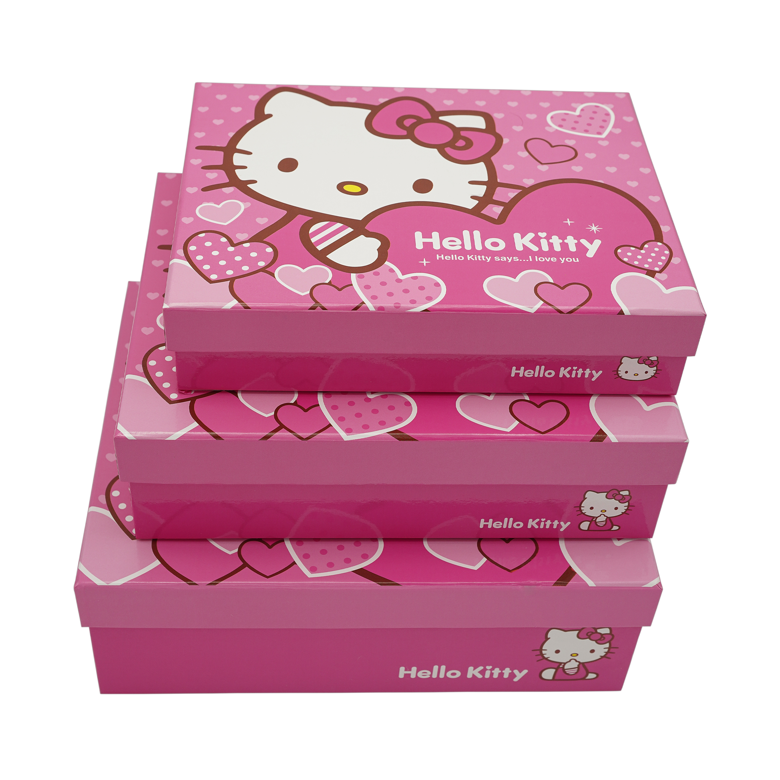  جعبه هدیه هلوکیتی Hello kitty مجموعه 3 عددی