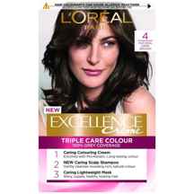  کیت رنگ مو لورآل قهوه ای تیره سری EXCELLENCE شماره 4