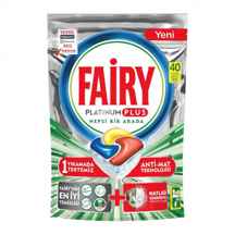  قرص ماشین ظرفشویی پلاتینیوم پلاس 40 تایی فیری Fairy