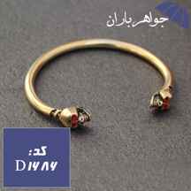  خلخال برنجی مردانه طرح اسکلت کد D_1686