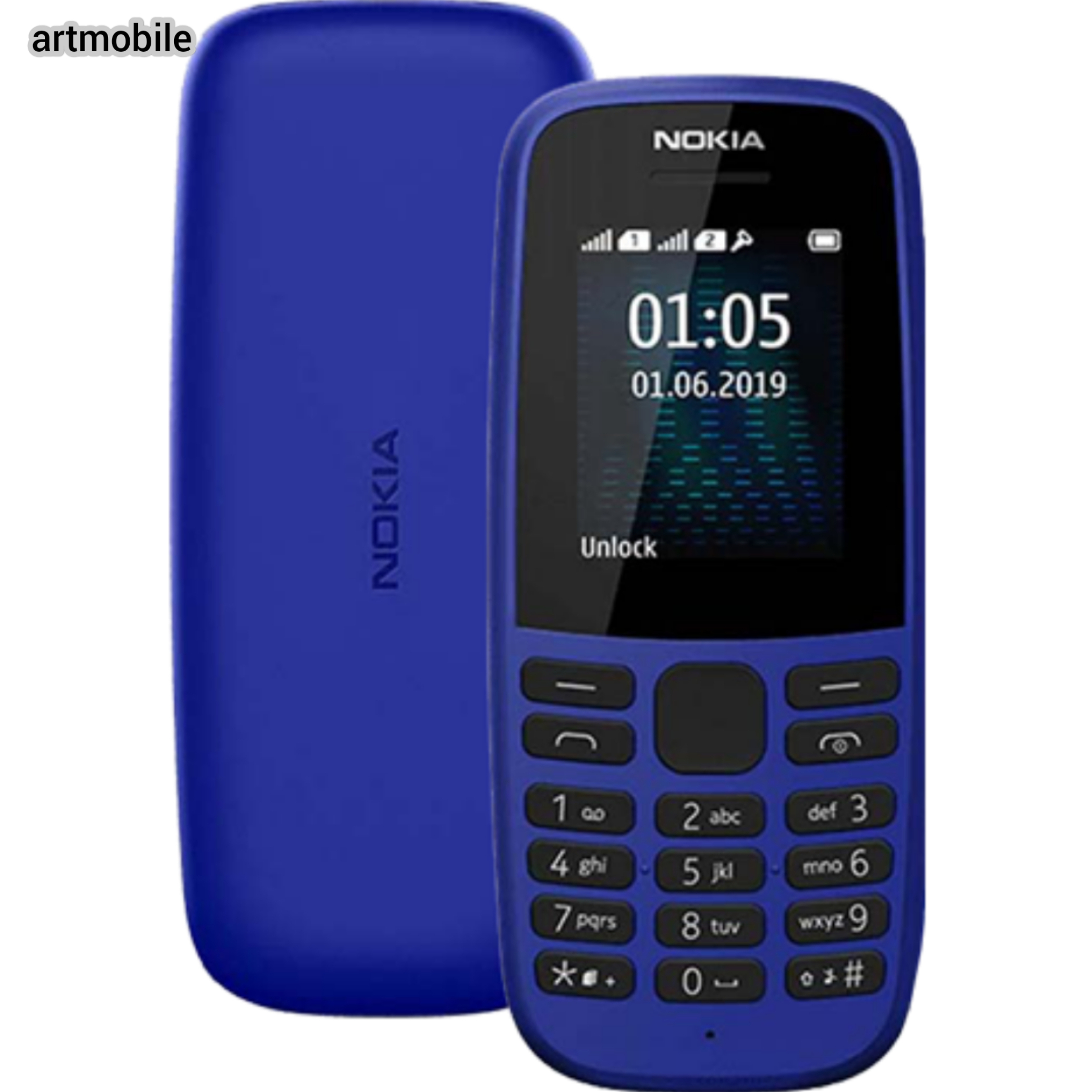 گوشی موبایل نوکیا مدل Nokia 105-2019 دو سیم کارت باگارانتی